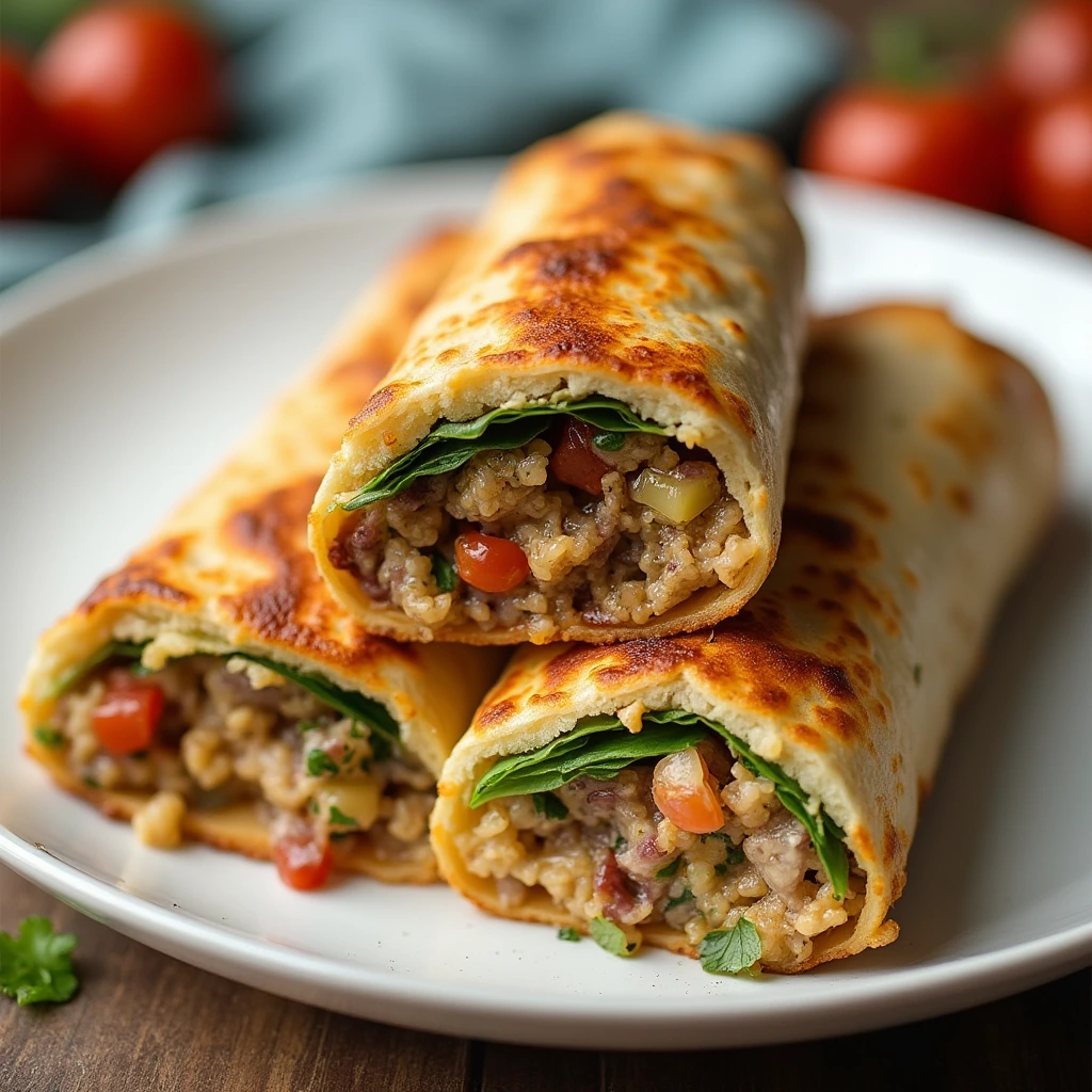 High protein breakfast burrito​