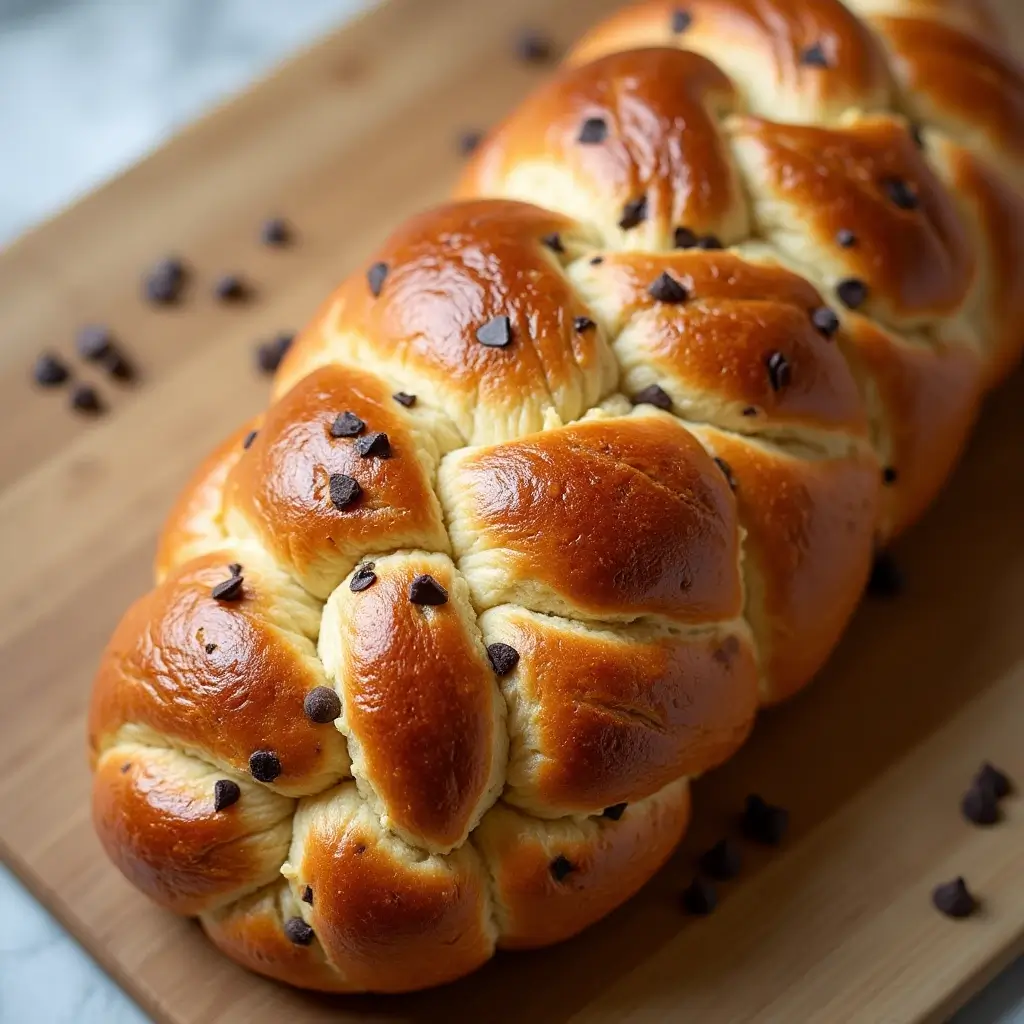 braided chocolate chip brioche recipe