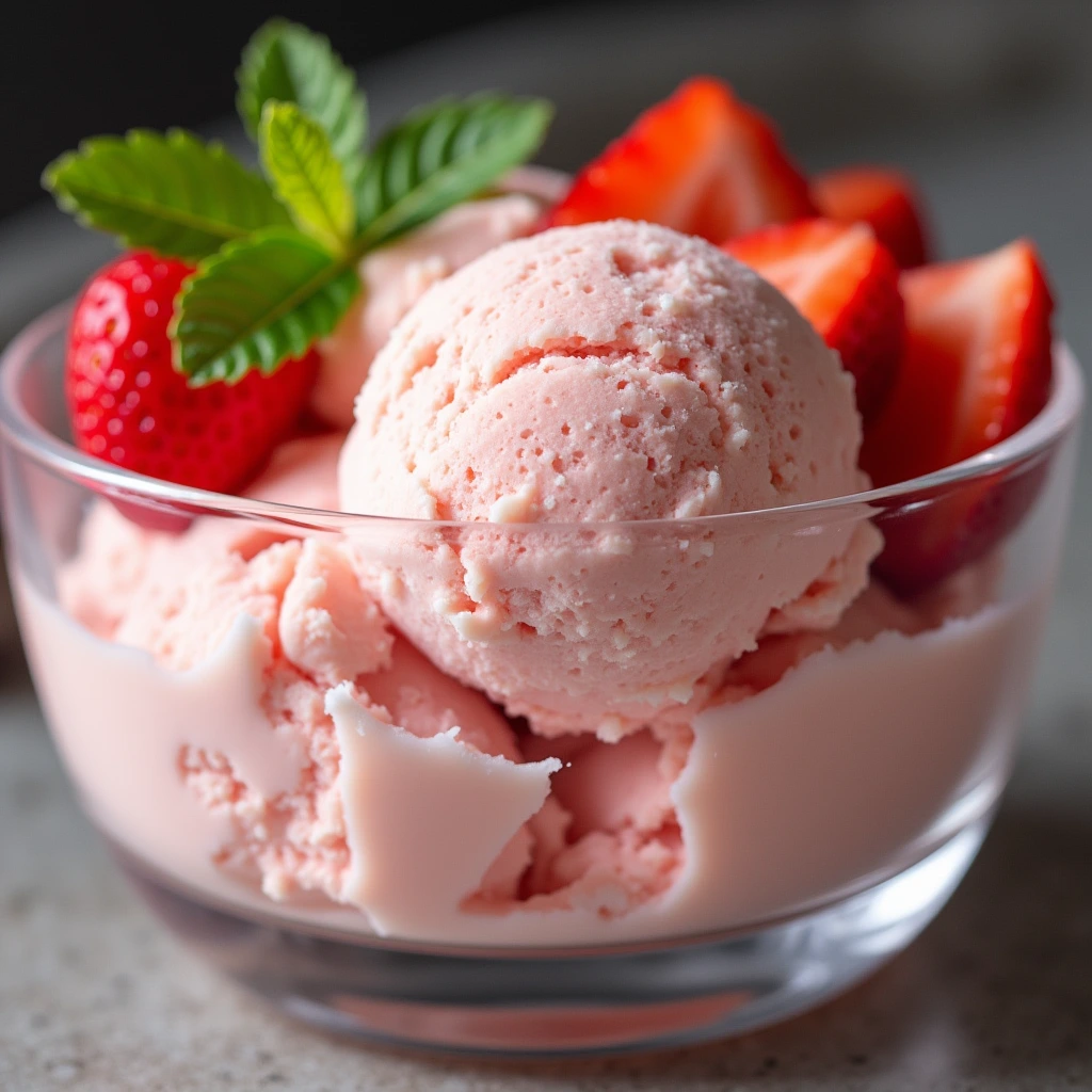 strawberries and cream ice cream recipe