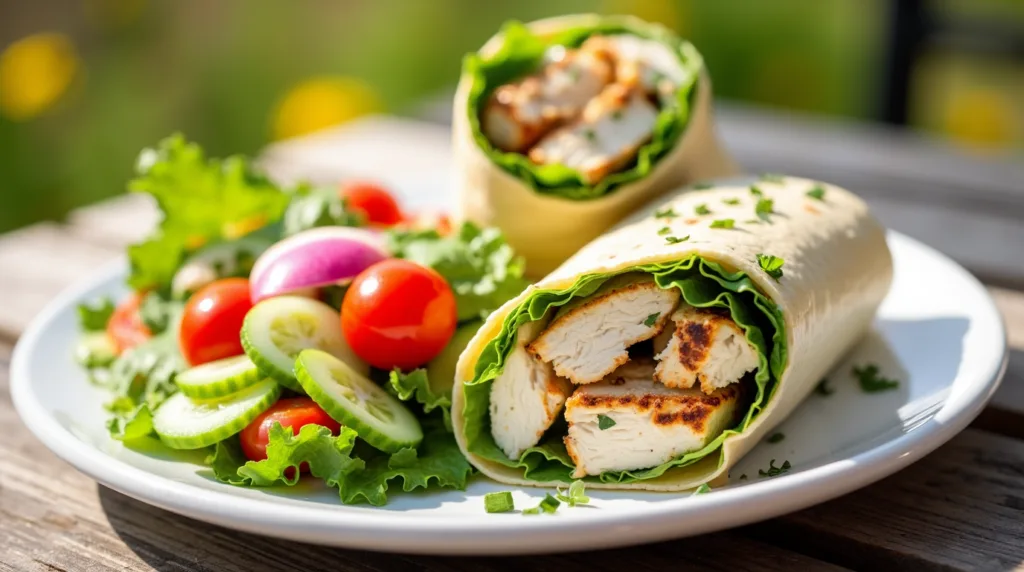 chicken caeser wraps