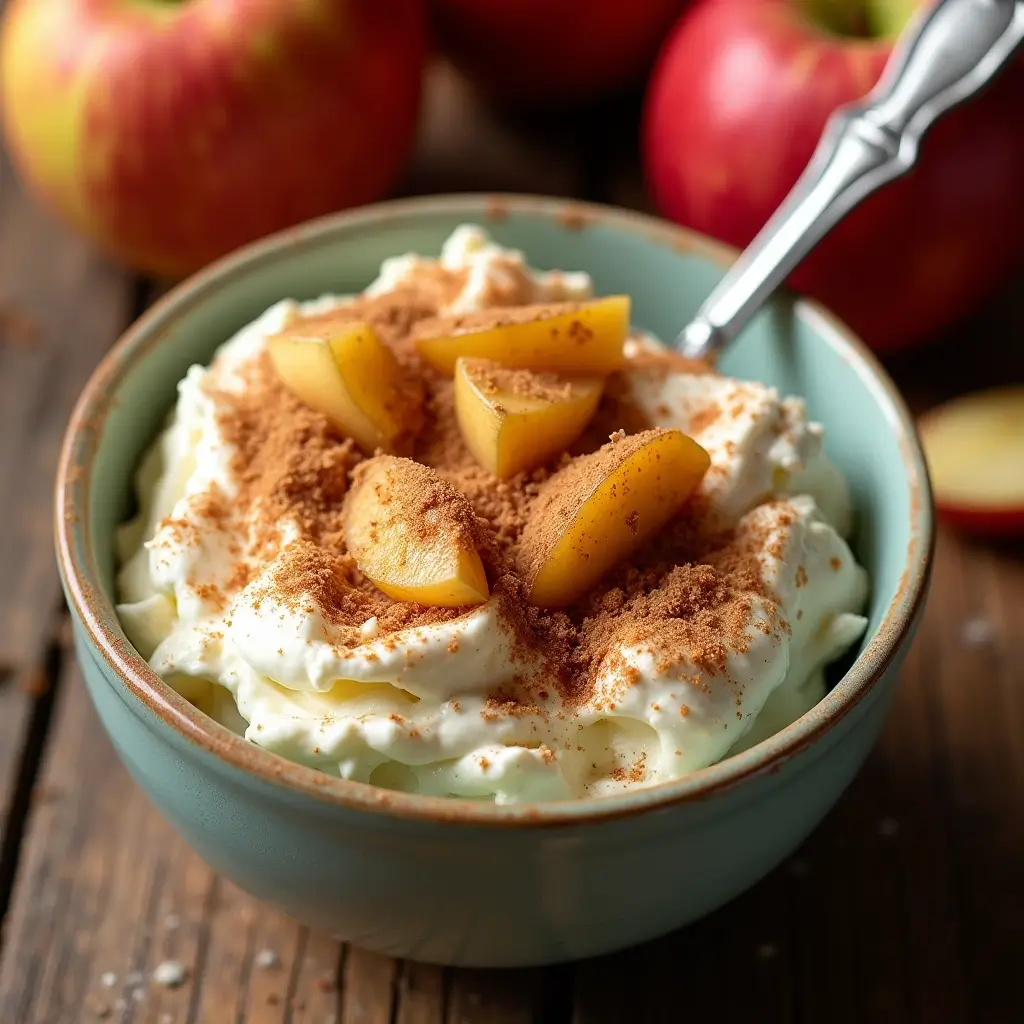 Cottage Cheese Apple Cinnamon Bowls