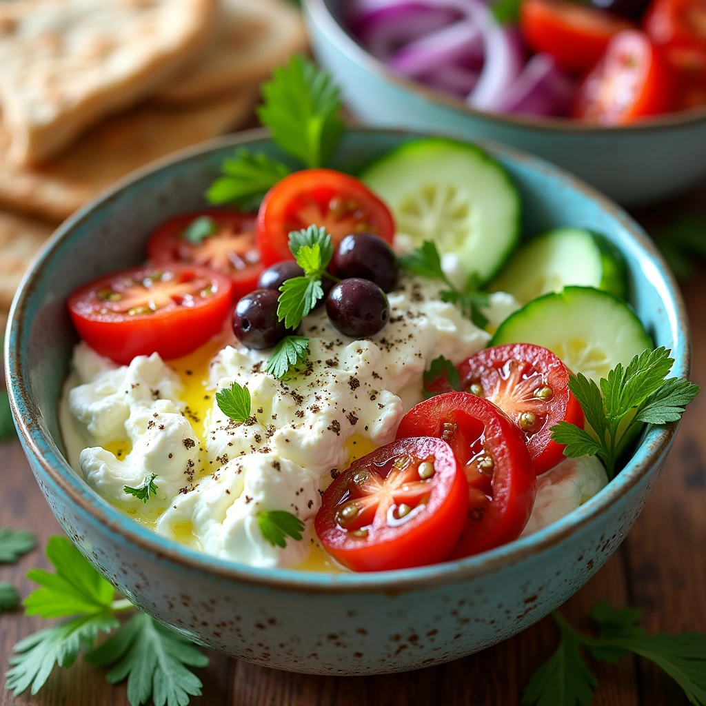 Cottage Cheese Greek Bowl