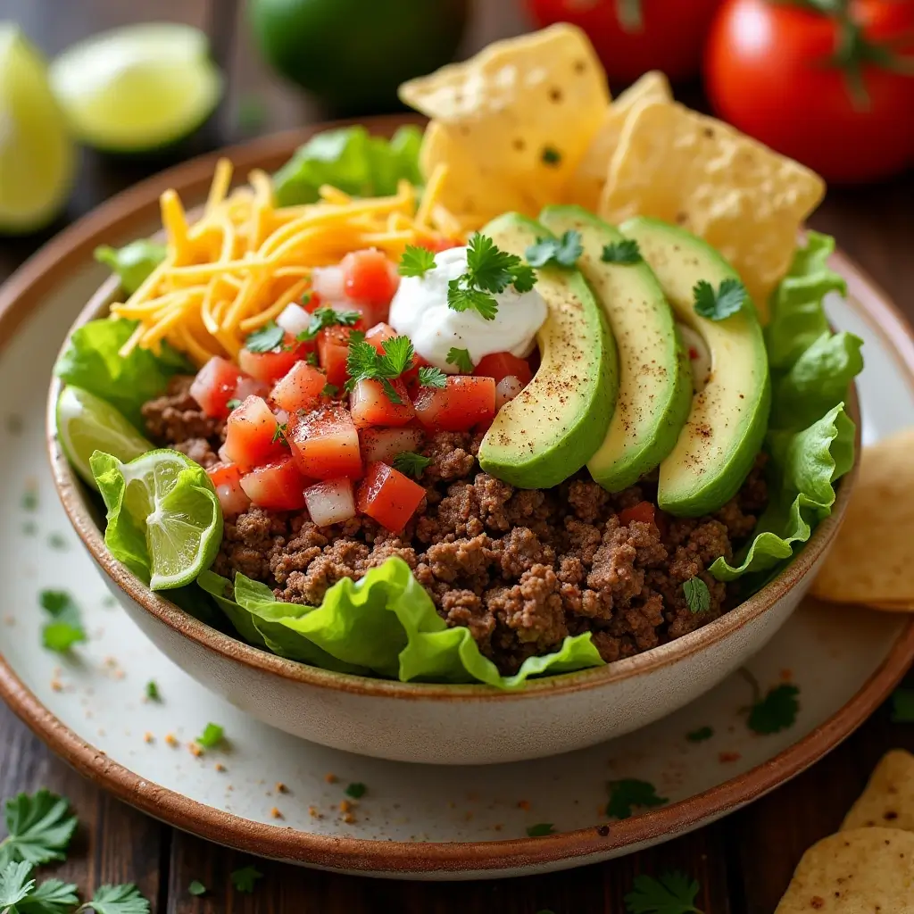 Easy Cottage Cheese Taco Bowl