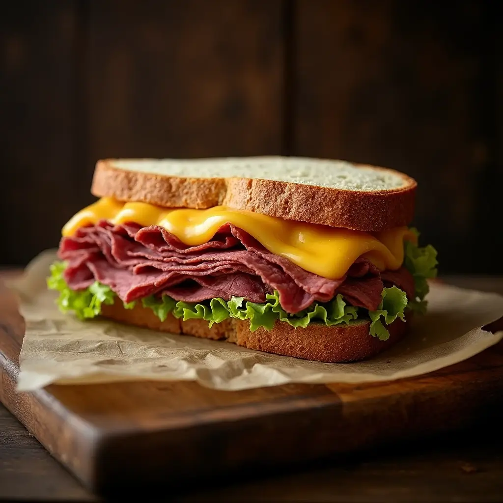 Roast Beef and Cheddar with Horseradish Mayo