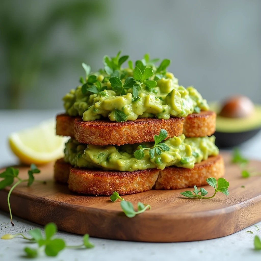 Zesty Avocado Hash Brown Toasts