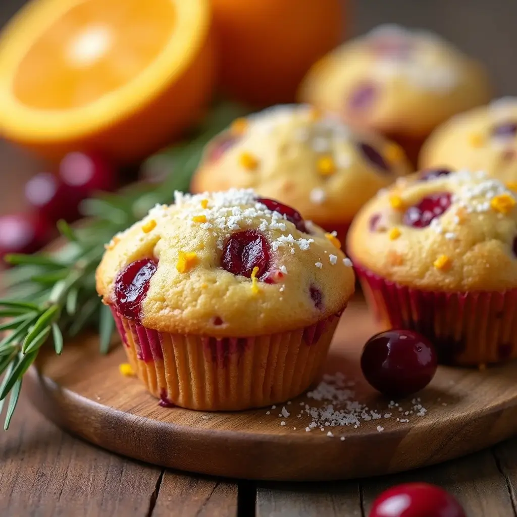 Cranberry Orange Cottage Cheese Muffins