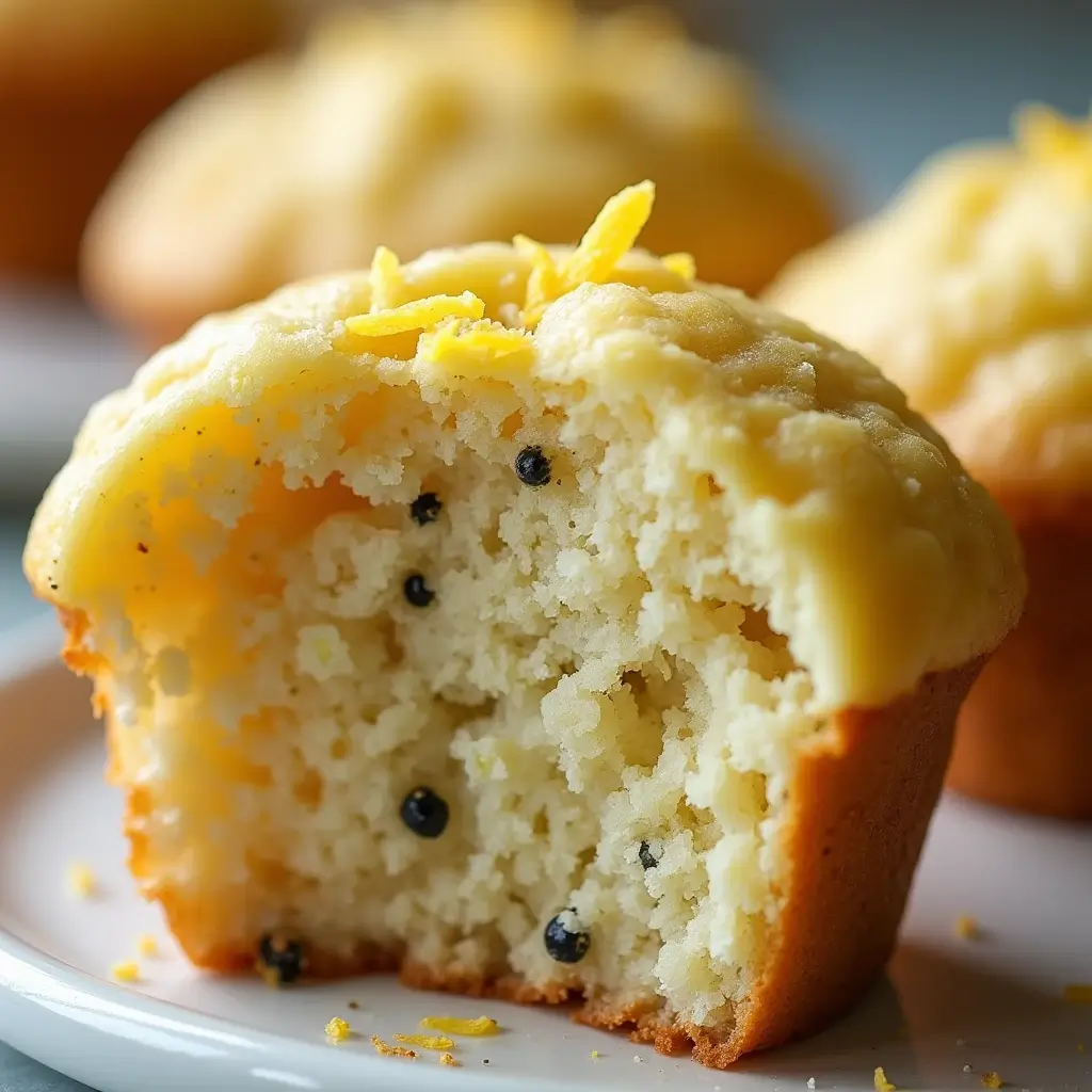  Lemon Poppy Seed Cottage Cheese Muffins