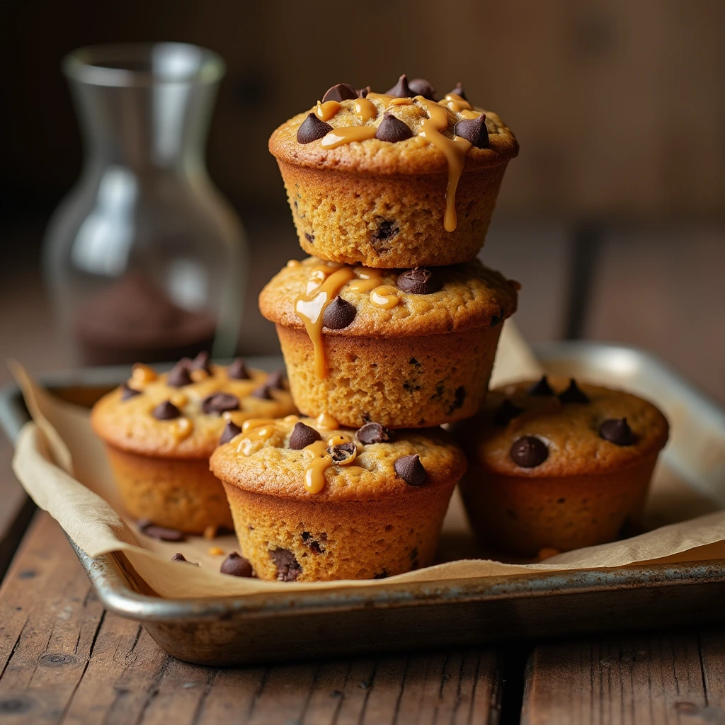 Peanut Butter Chocolate Chip Cottage Cheese Muffins