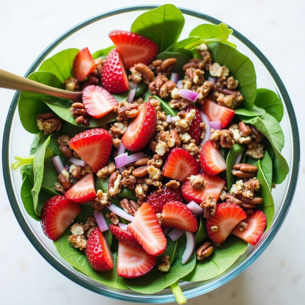 Strawberry Spinach Salad