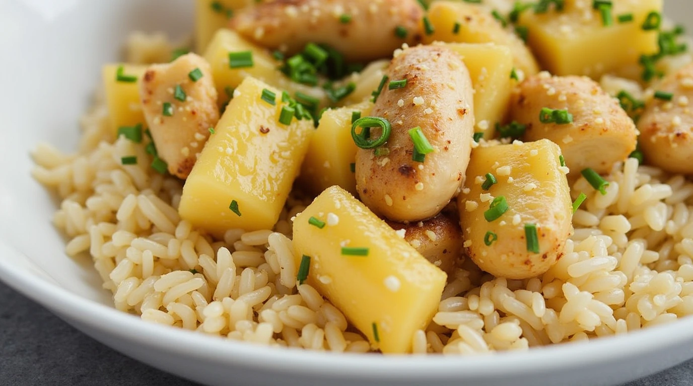 pineapple chicken and rice